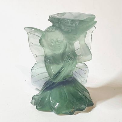 Rainbow Fluorite Fairy Angel Sphere Stand # 113