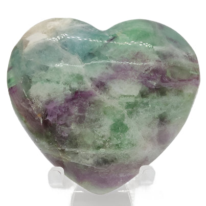 Rainbow Fluorite Heart # 87