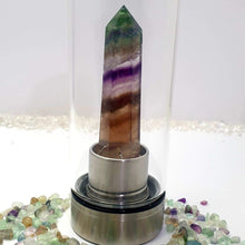 Load image into Gallery viewer, Rainbow Fluorite Stainless Steel Drink Bottle
