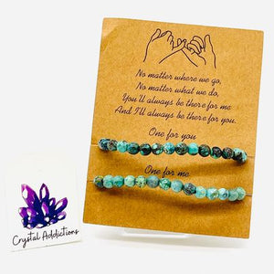 Friendship Bracelet 6mm Set - Turquoise