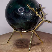 Load image into Gallery viewer, Gold Metal Reindeer - Large Sphere Holders
