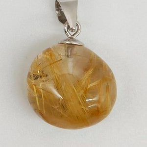 Golden Rutile Pendant # 134