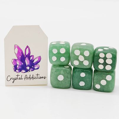 Green Aventurine Dice