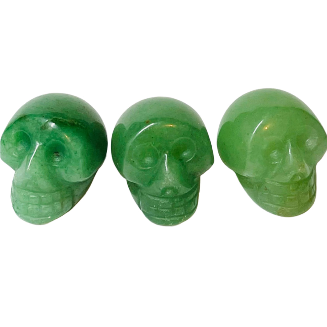 Green Aventurine Mini Skull
