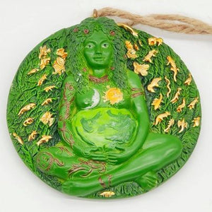 Green Mother Earth Hanging Charm