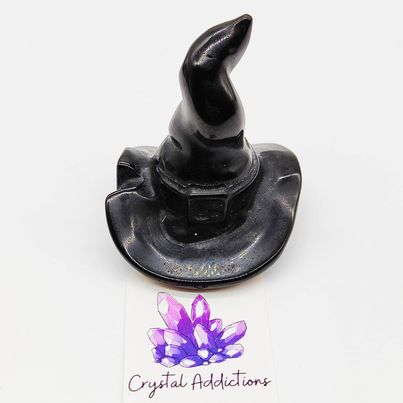 Black Obsidian Witch's Hat # 151