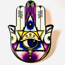 Load image into Gallery viewer, Ceramic Hamsa Hand Plate #3
