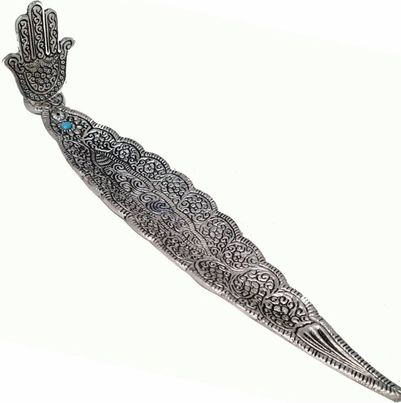 Hamsa Hand Leaf Incense Burner Holder