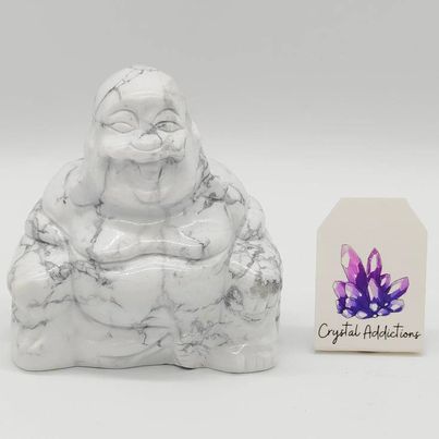 Howlite Buddha - Large # 133