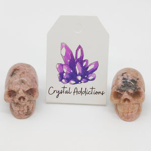 Rhodonite Mini Skulls