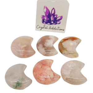 Flower Agate Moons