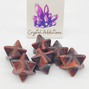 Red Tiger's Eye Merkaba Small