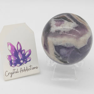 Chevron Amethyst Sphere # 106