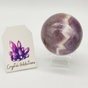 Chevron Amethyst Sphere # 198