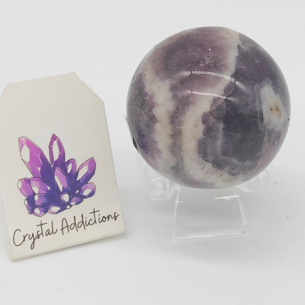 Chevron Amethyst Sphere # 144