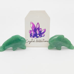 Green Aventurine Mini Dolphins