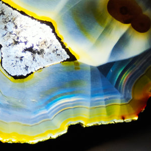 Rainbow Iris Agate Slice