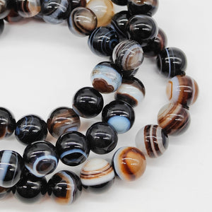 Banded Black Agate Bracelet