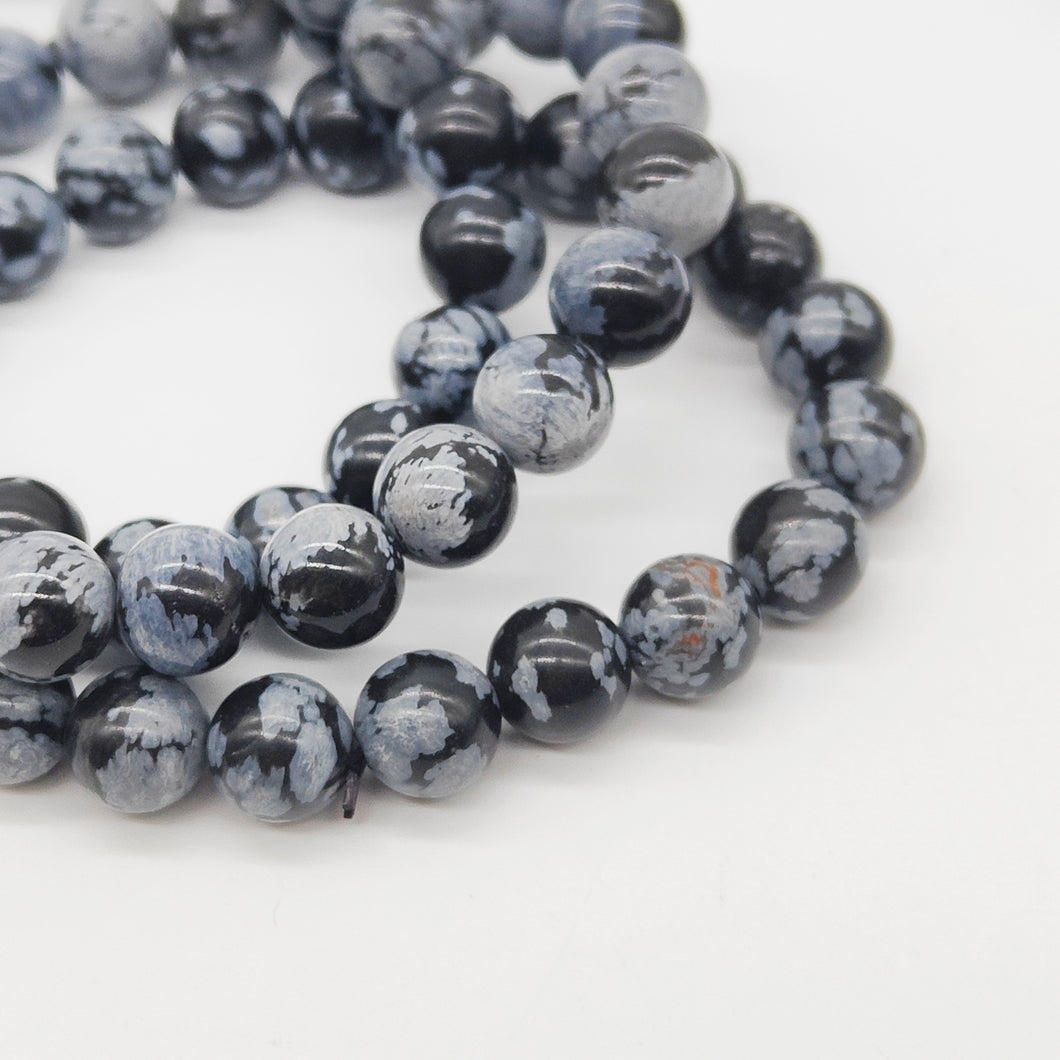 Snowflake Obsidian Bracelet