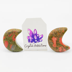 Crystal Car Vent Clips - Unakite Moons