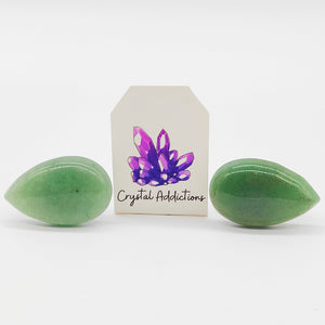 Crystal Car Vent Clips - Green Aventurine Teardrop
