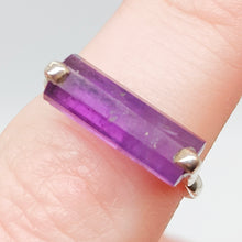 Load image into Gallery viewer, Purple Amethyst Sterling Silver Ring # 144
