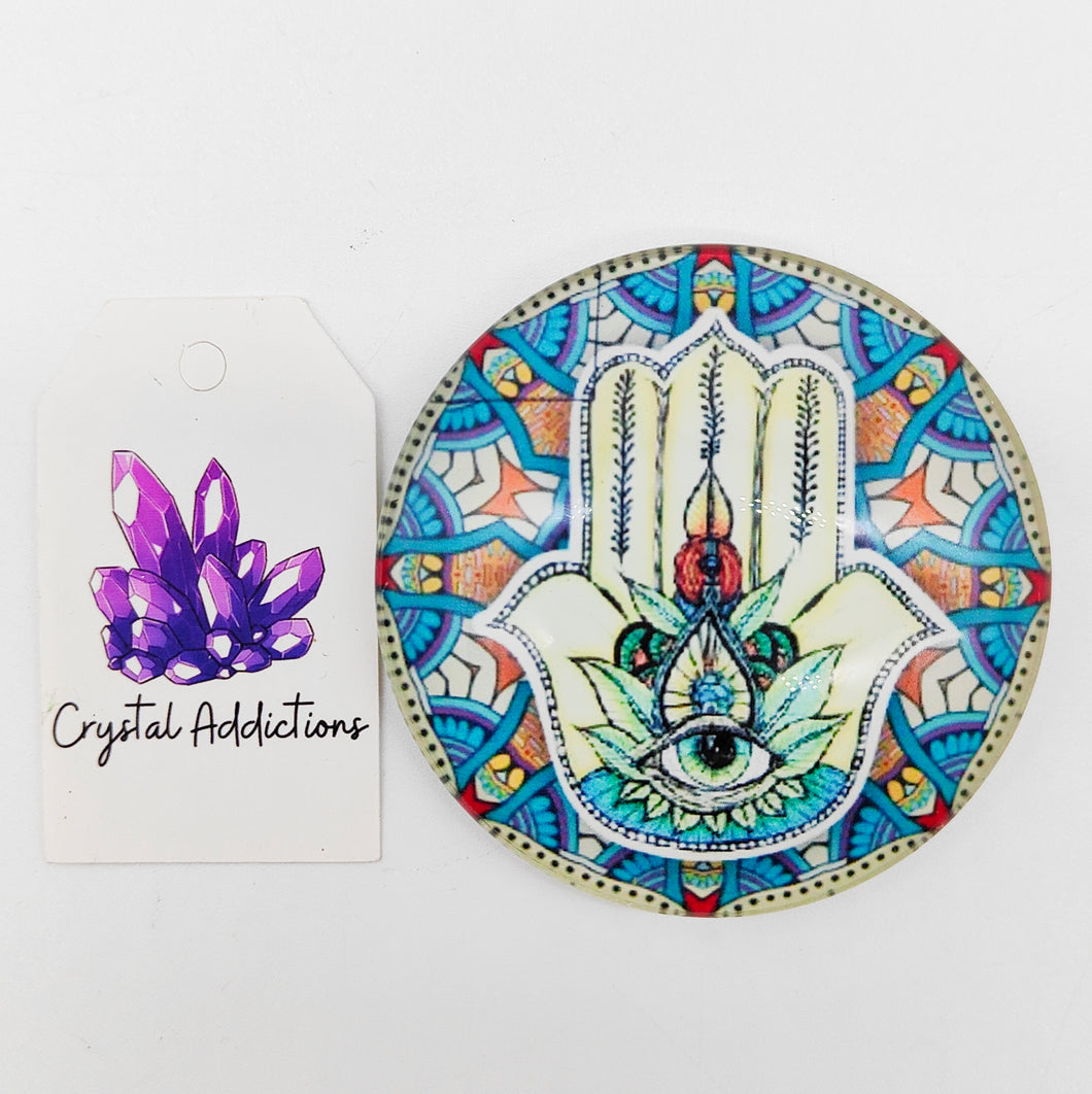 Hamsa Hand Round Magnet