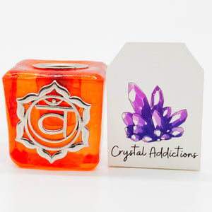 Chakra Glass Candle Holder