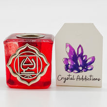 Load image into Gallery viewer, Chakra Glass Candle Holder
