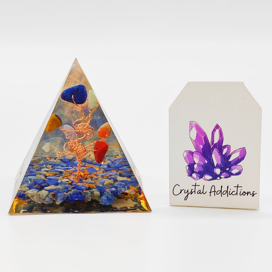 Lapis Lazuli Orgone Resin Pyramid # 12