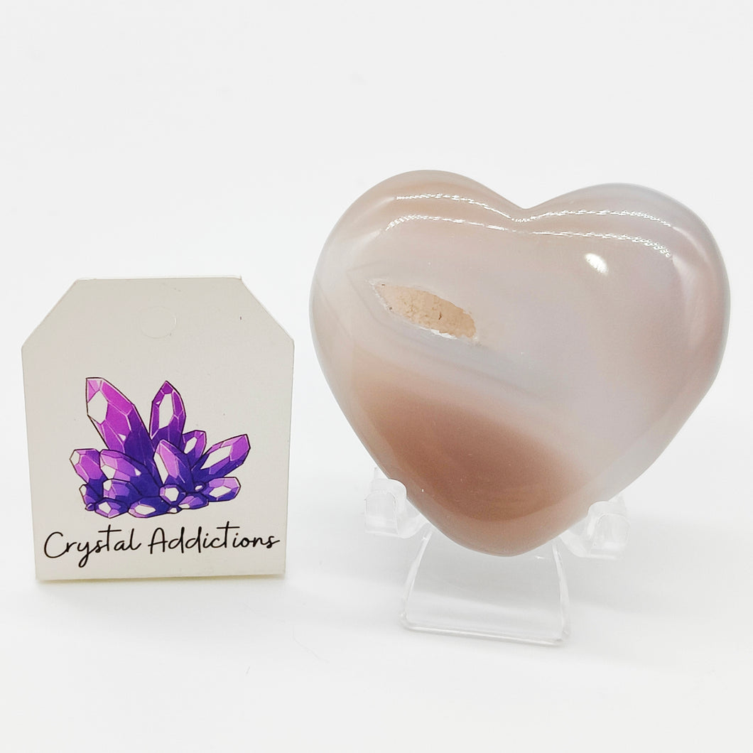 Druzy Agate Heart #171
