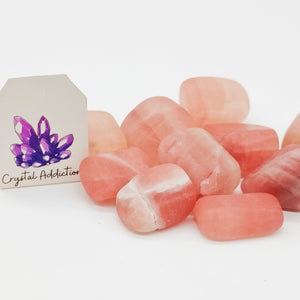 Pink Calcite Tumbles