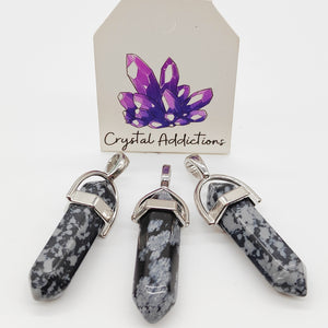 Snowflake Obsidian D/T Pendant