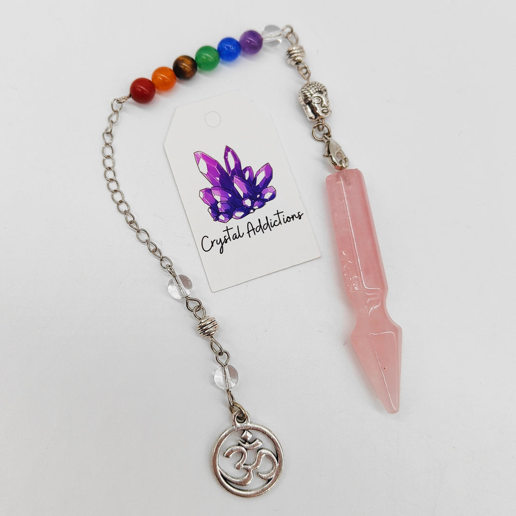 Rose Quartz Chakra Pendulum