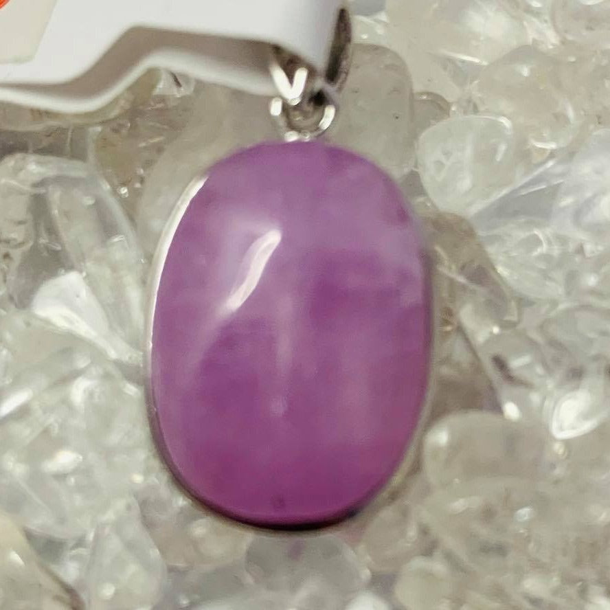 Kunzite Sterling Silver Pendant #119