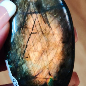 Labradorite Palm Stone # 133