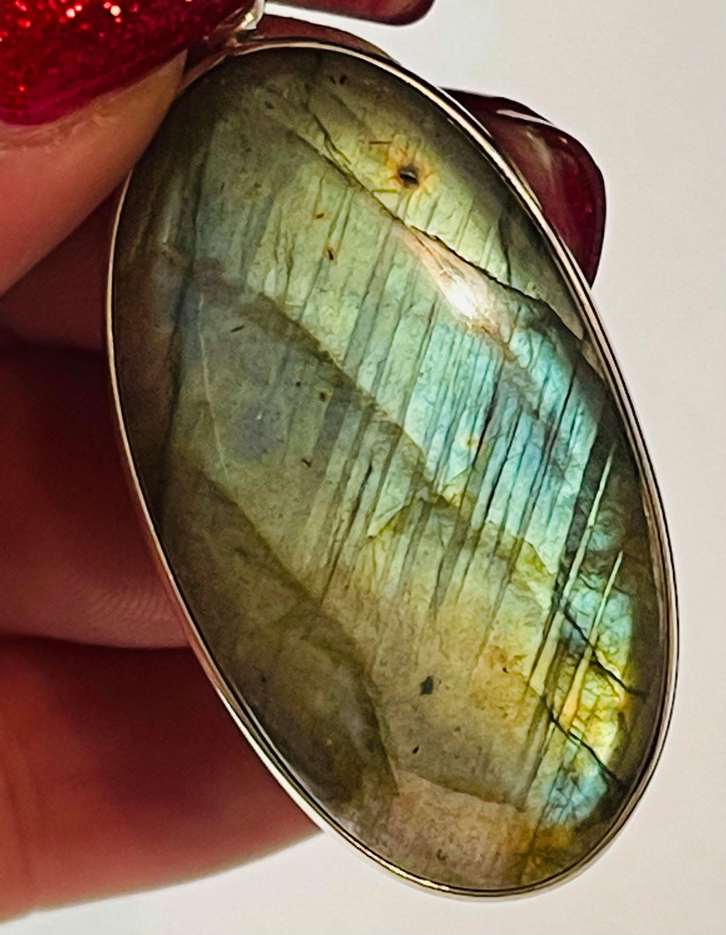 Labradorite Oval Pendant # 159