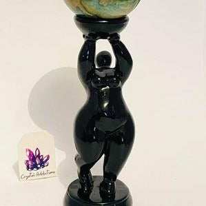 Lady Goddess Standing Stand - Black