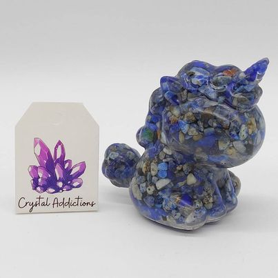 Lapis Lazuli Resin Chip Unicorn # 167