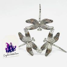 Load image into Gallery viewer, Silver XL Dragonfly Sphere Holder
