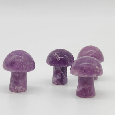 Lepidolite Mini Mushrooms