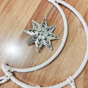 Macrame Moon Leaf Star Dream Catcher