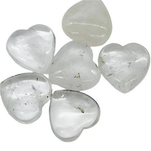 Clear Quartz Medium Hearts