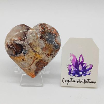 Mexican Agate Heart # 42