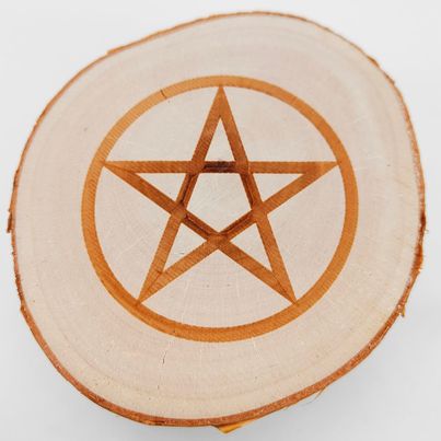 Mini Altar Table - Star Pentagram # 56