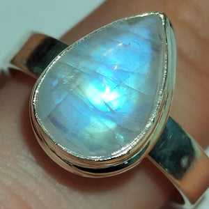 Moonstone Pear Rings