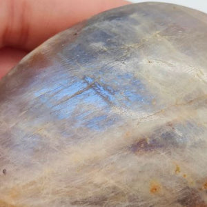 Rainbow Moonstone Palm Stone # 145