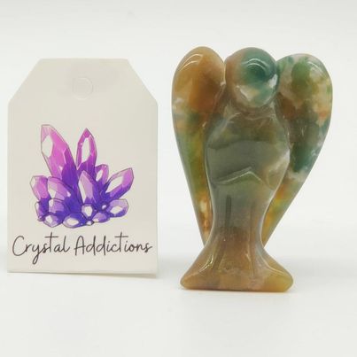 Moss Agate Angel # 105