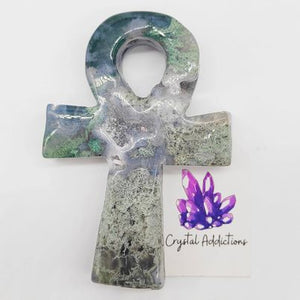 Moss Agate Ankh  # 139