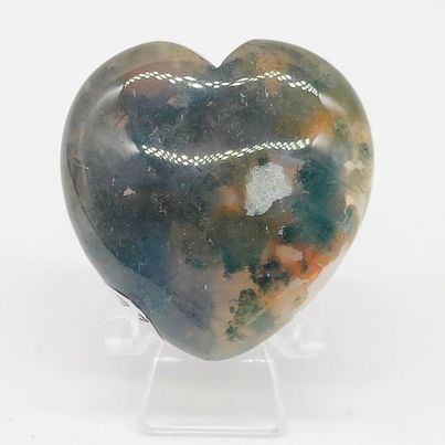 Moss Agate Heart # 91